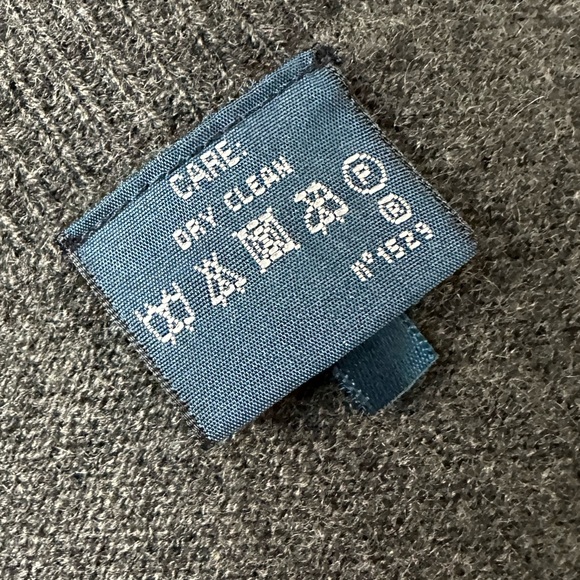 RALPH LAUREN / Charcoal Gray 100% Cashmere Poncho / Size XSS - Picture 11 of 11